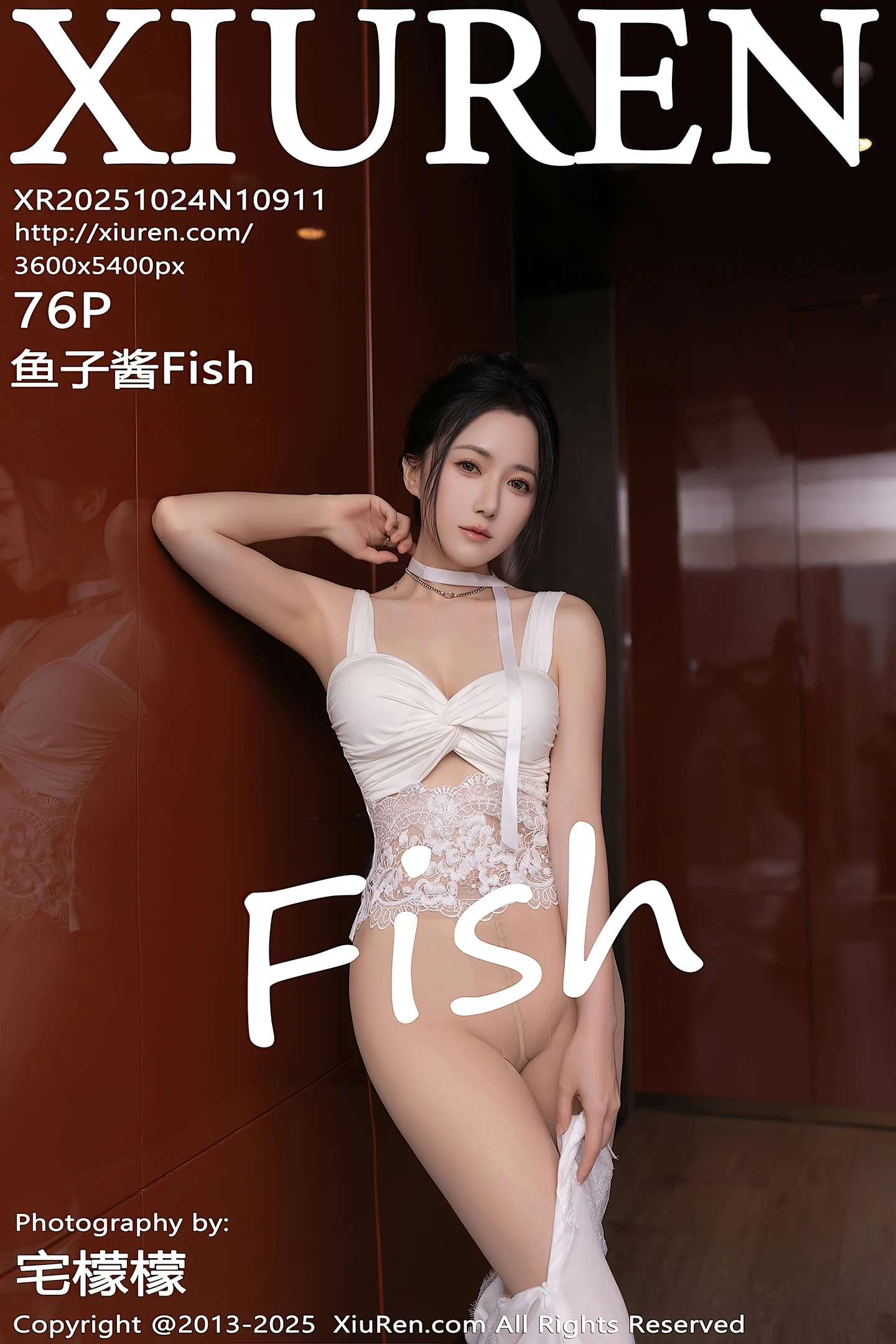[XiuRen秀人网]No.10911_模特鱼子酱Fish性感白色长裙配超薄无内肉丝秀曼妙身姿诱惑写真76P-秀人网 - XiuRen.Pro